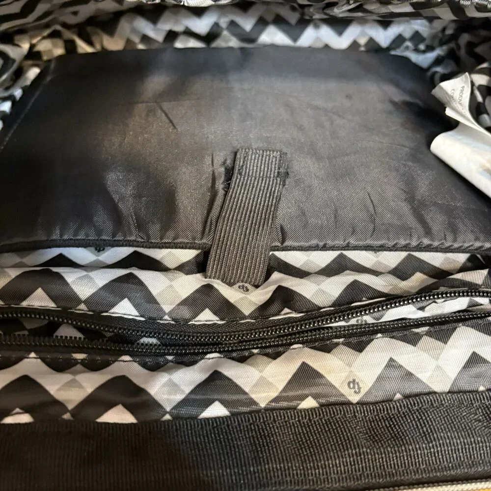 Fisher-Price Harper Frame‎ Bag Tote Travel Diaper Quilted Black Insulated Pouch - Picture 14 of 16